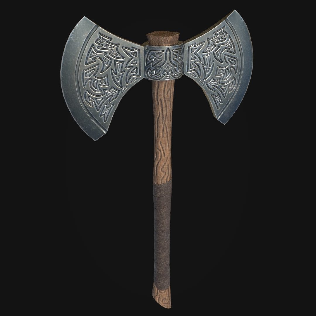Double Axe game asset creation