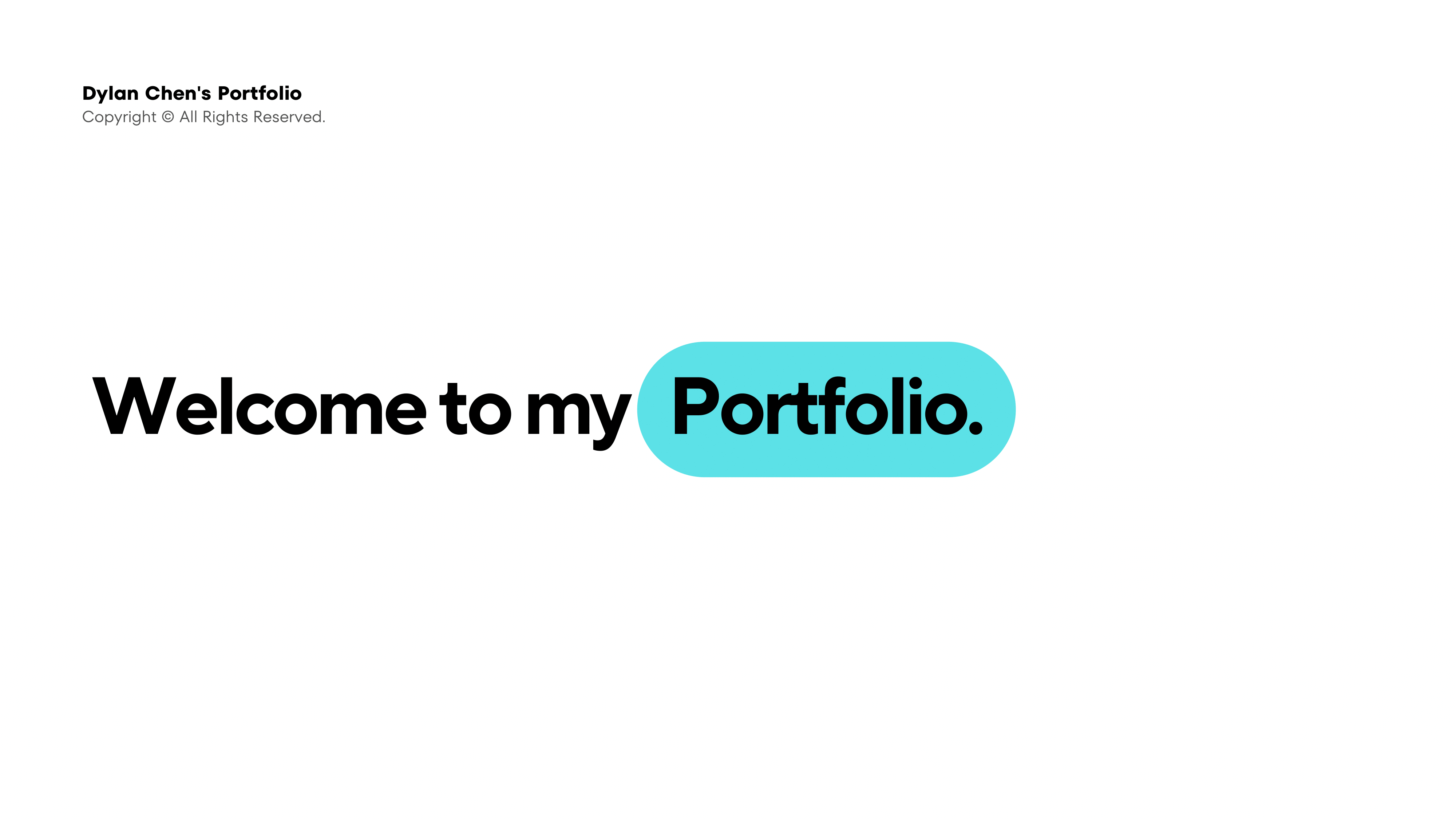 Dylan Chen's Portfolio