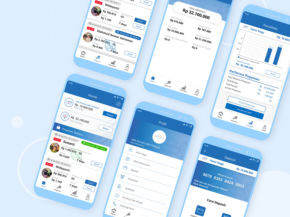 Toko Modal mobile app