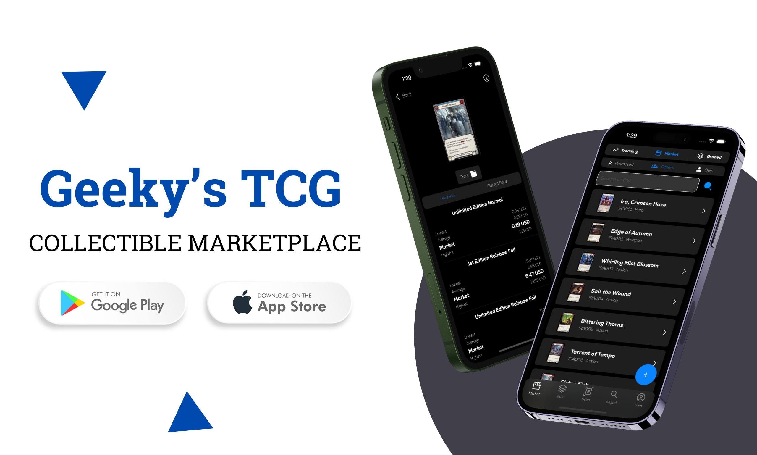 Geeky's TCG: Collectible Marketplace Mobile App