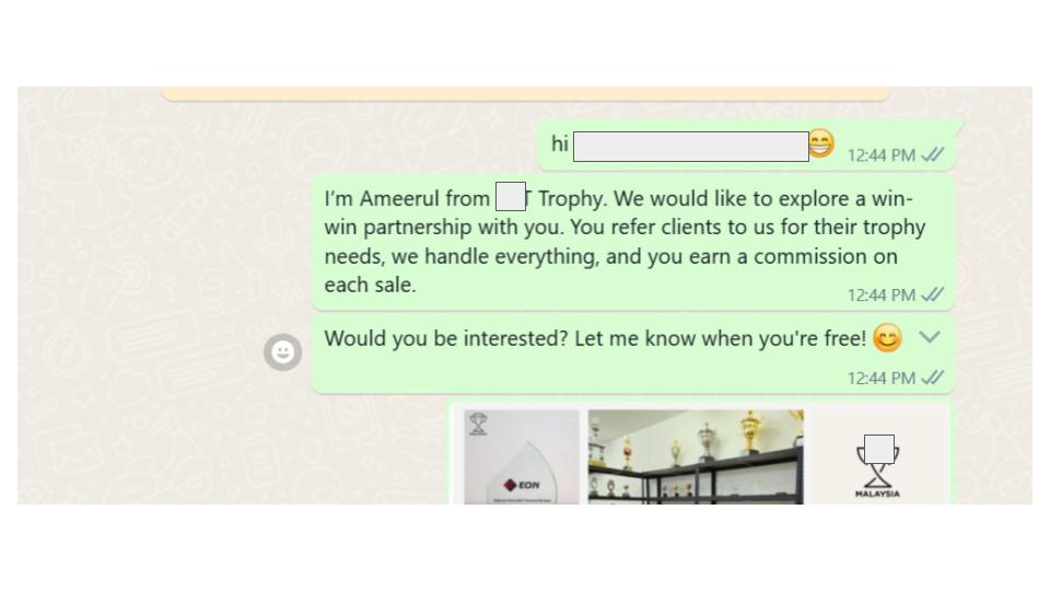 Sales Admin for Trophy Shop in KL