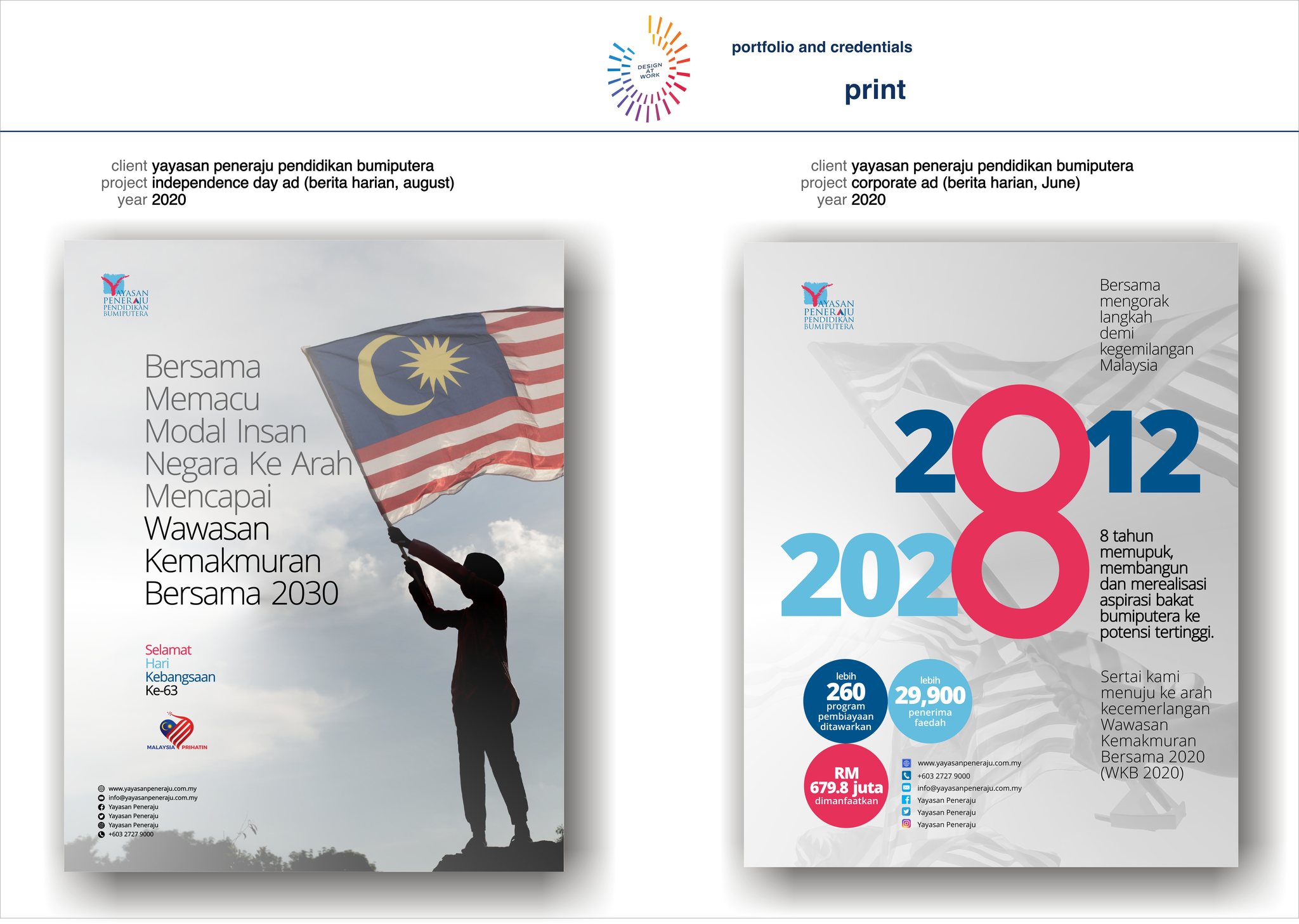 online and print ads - 2018 to 2021