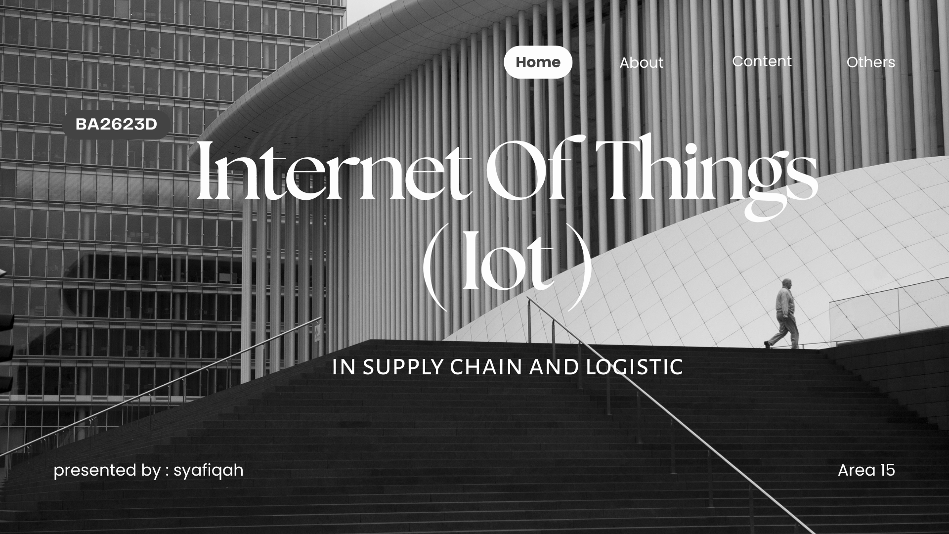 Slide presentation front page