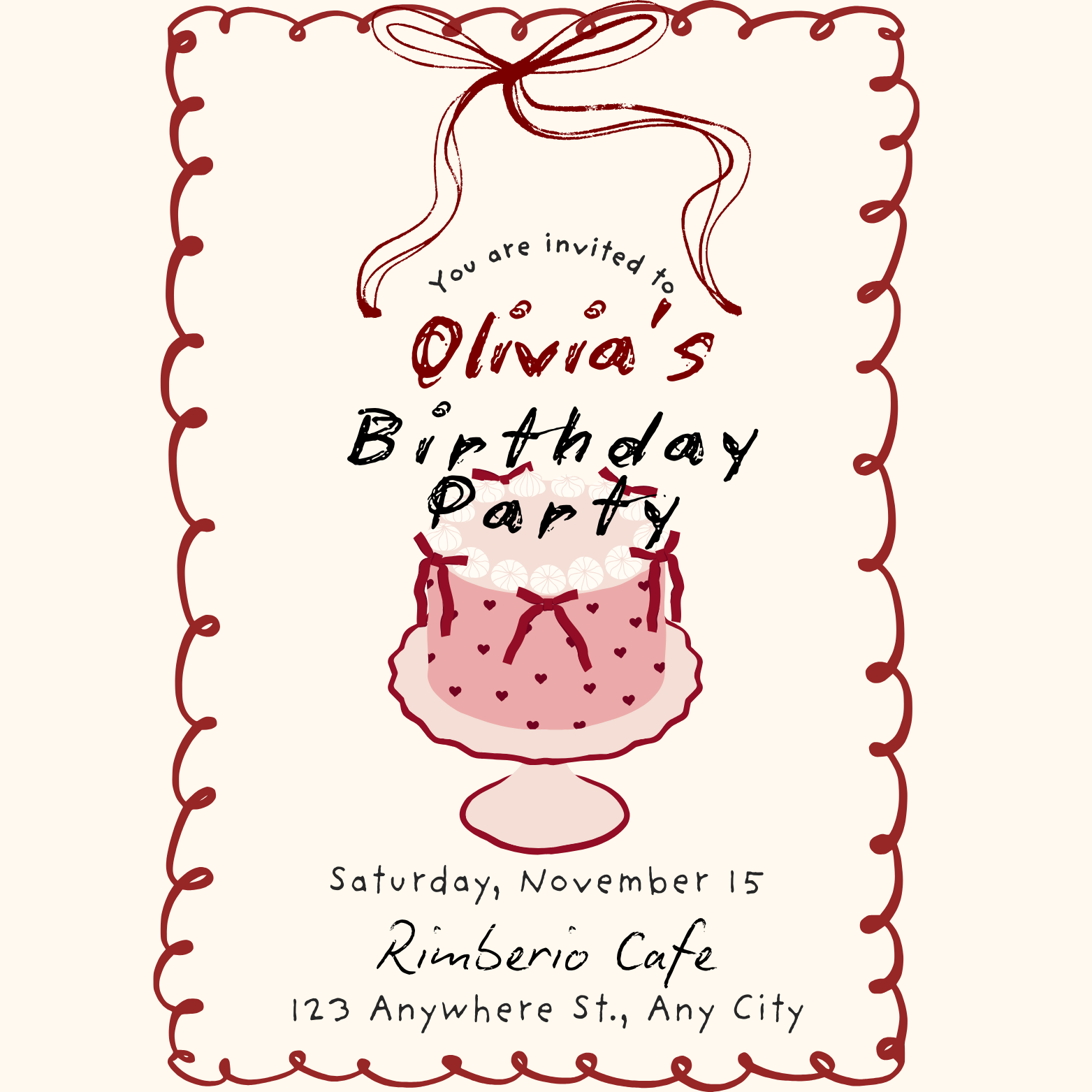 Birthday Party Invitation Card