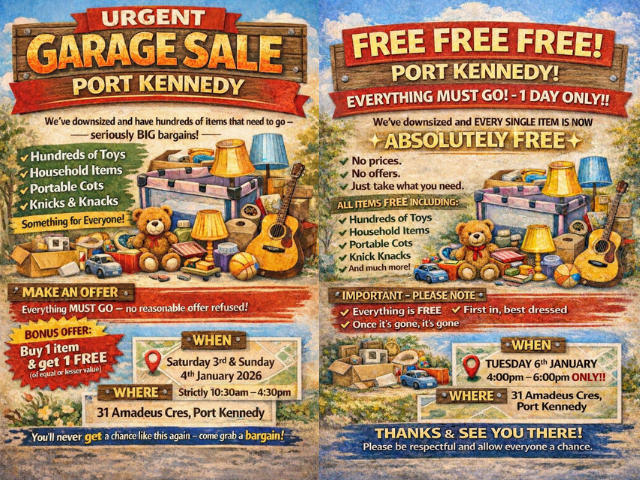 Garage Sales Port Kennedy