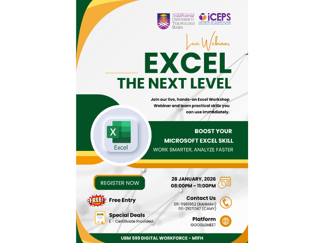 Live Webinar Educational Poster