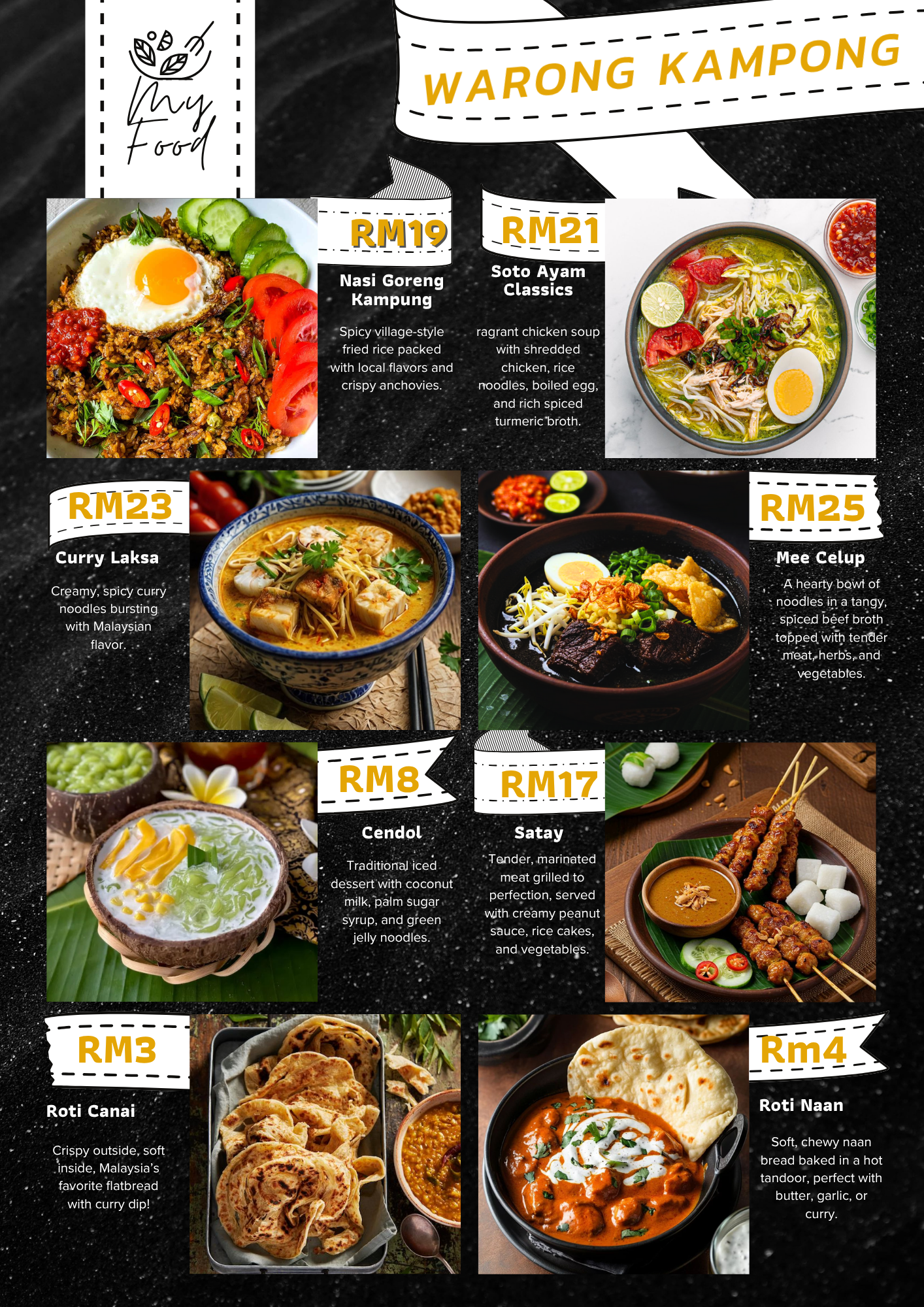 Warong Kampung Food Menu