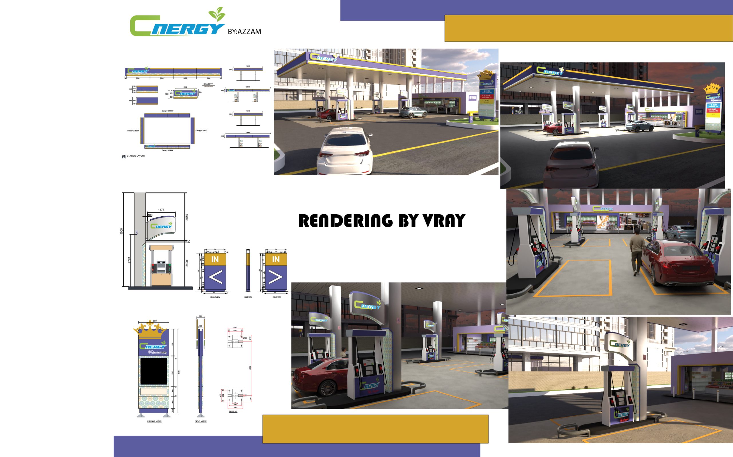 CNERGY AND BHP GAS STATION