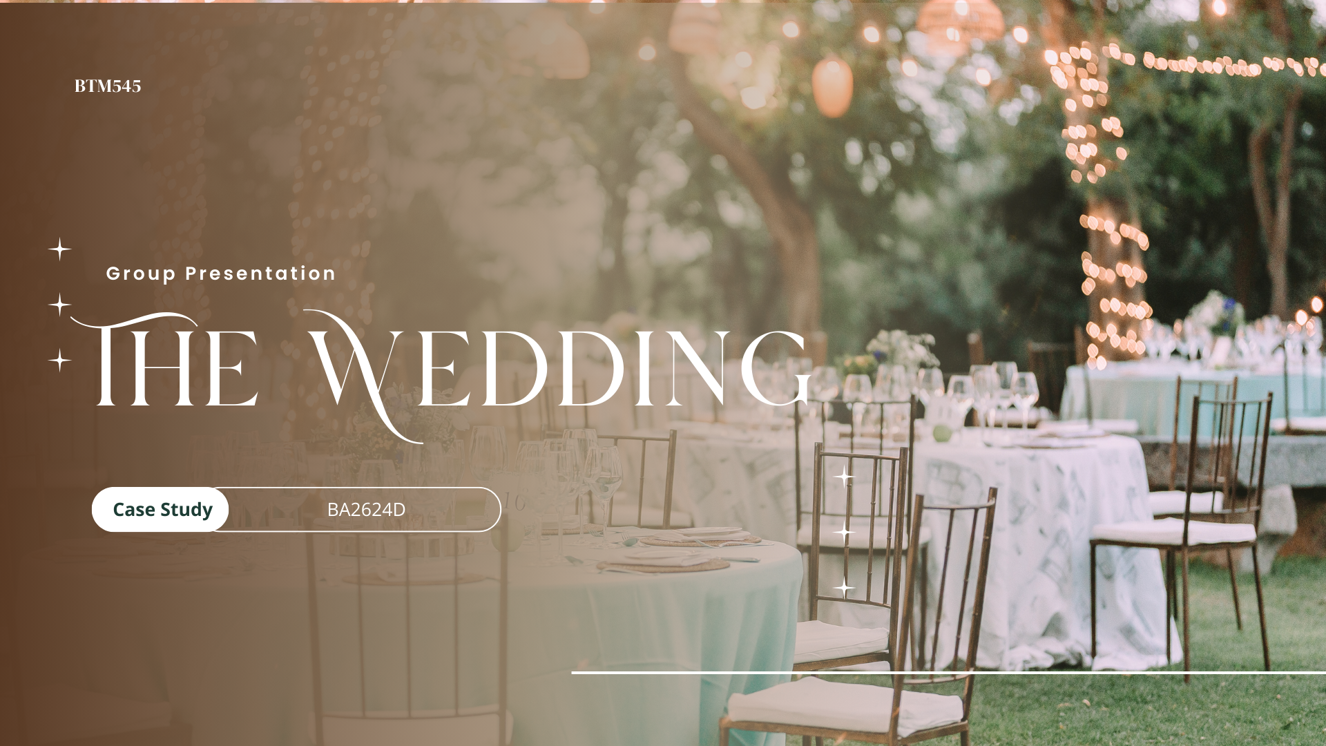 Slide presentation front page