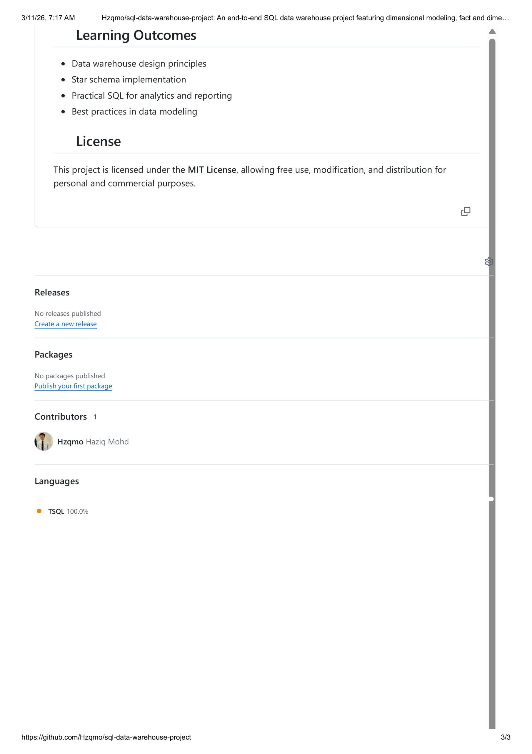 SQL Data Warehouse Project