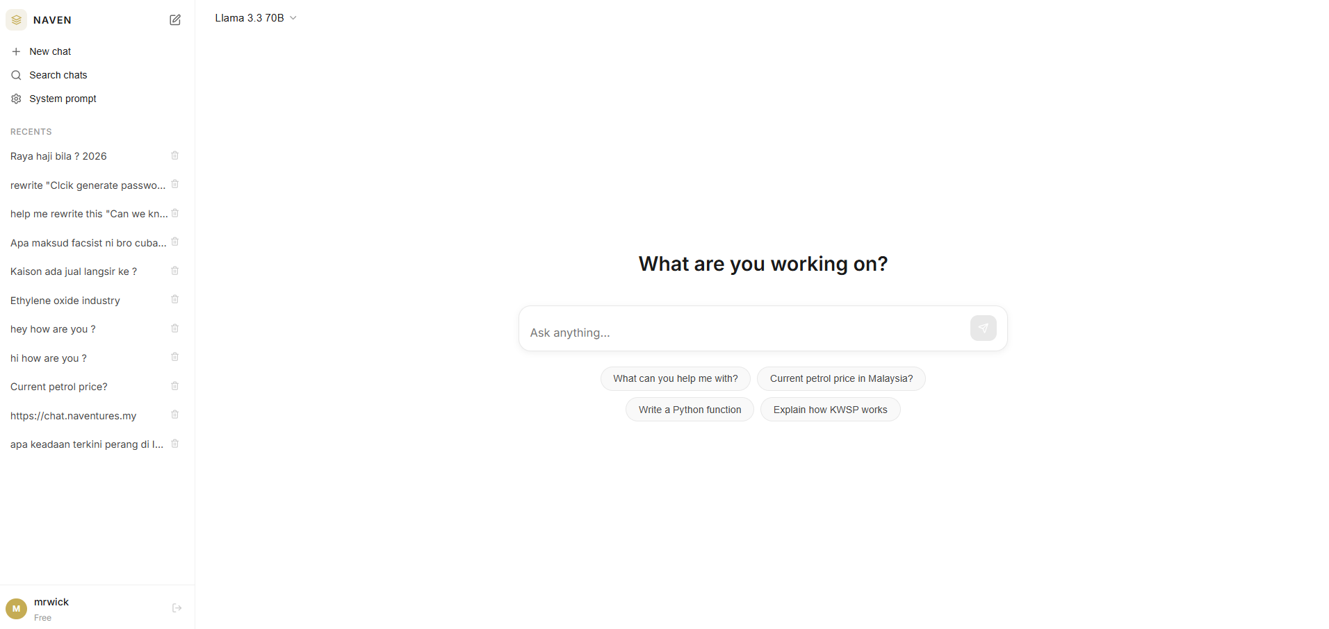 AI-Powered Chat Application