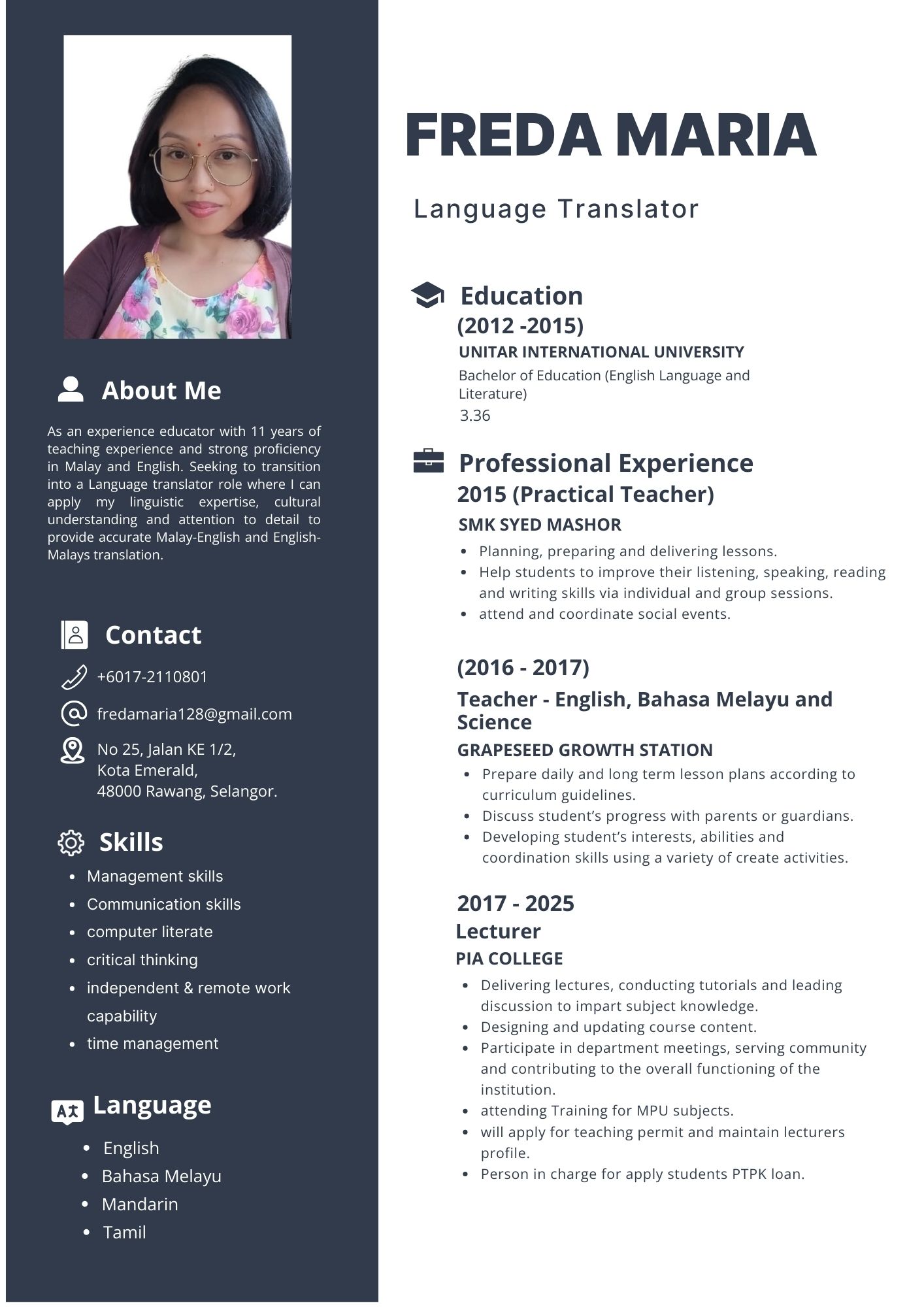 Malay-English Translation / Data Entry