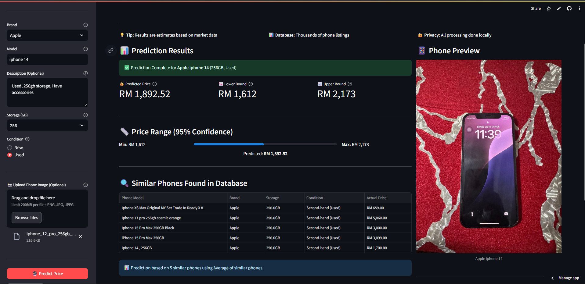 Second-hand Phone Price Predictor