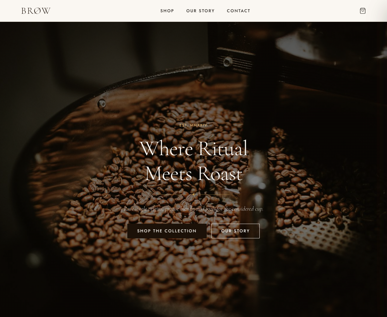 BRØW — Luxury Coffee E-Commerce