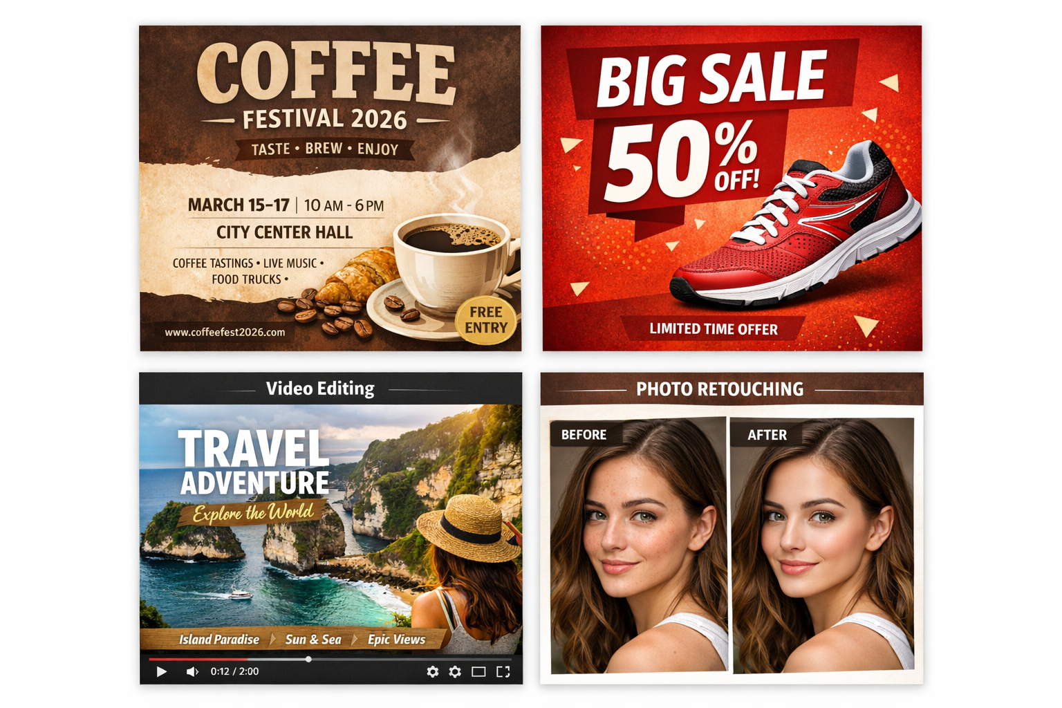 Freelance Graphic Designer | Photo & Video Editor | Creative Content Creator