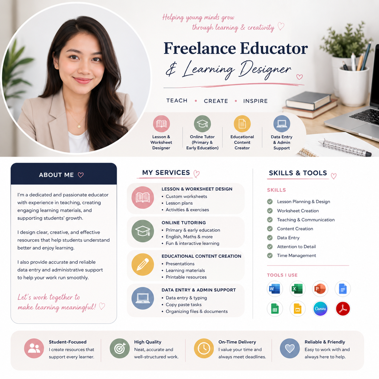 Freelance Educator | Lesson & Worksheet Designer
