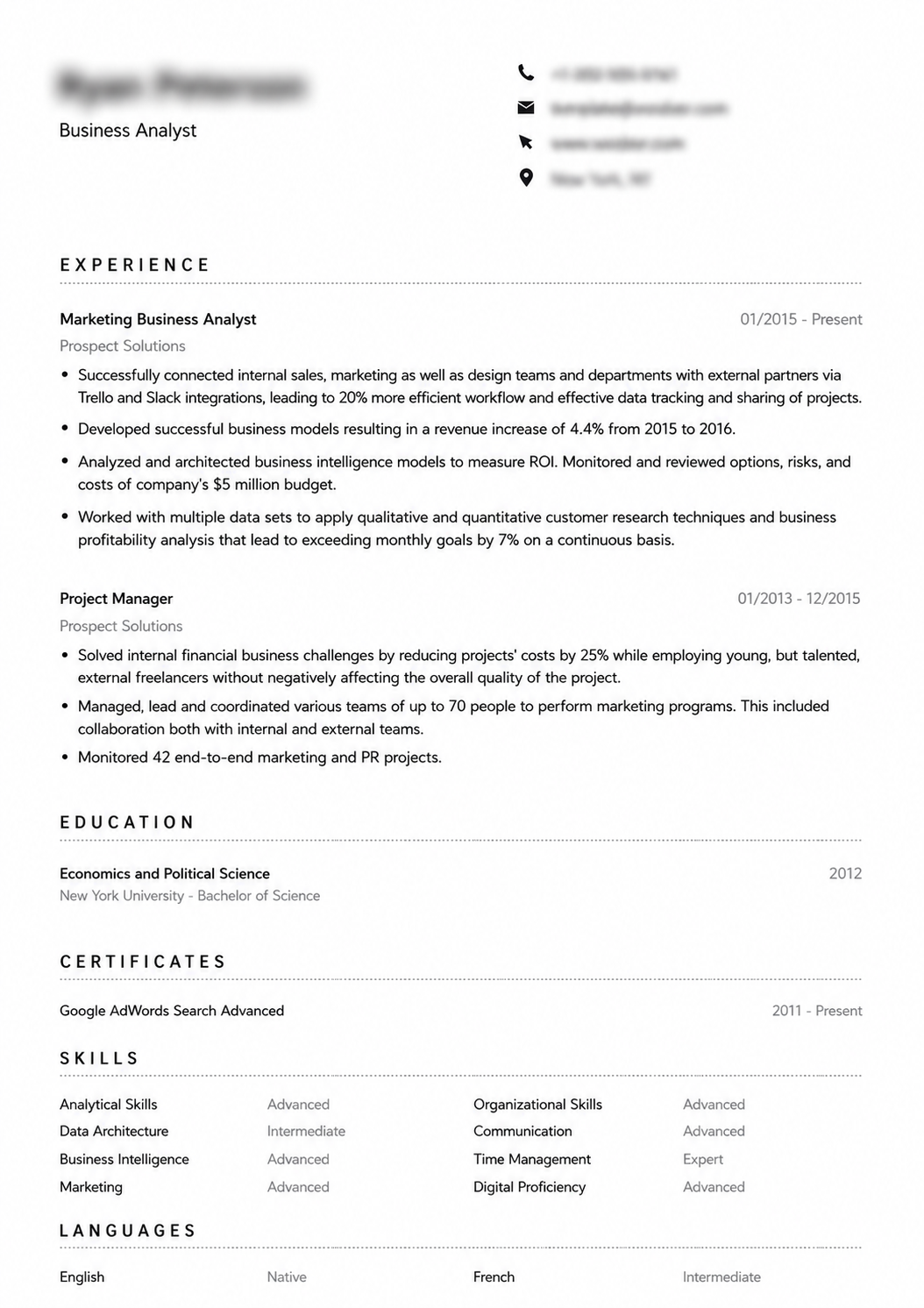 ATS-Friendly Resume